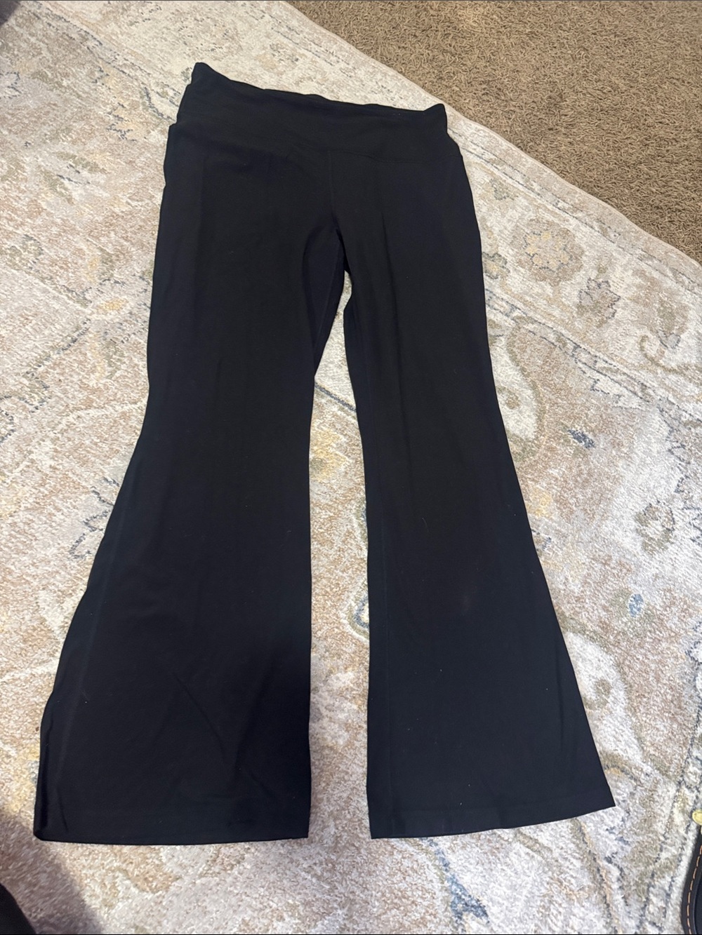 lululemon athletica Black Flare Leggings
